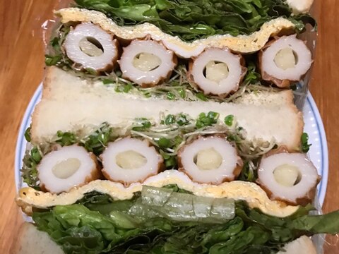 ちくセロと卵焼きのわんぱくサンド